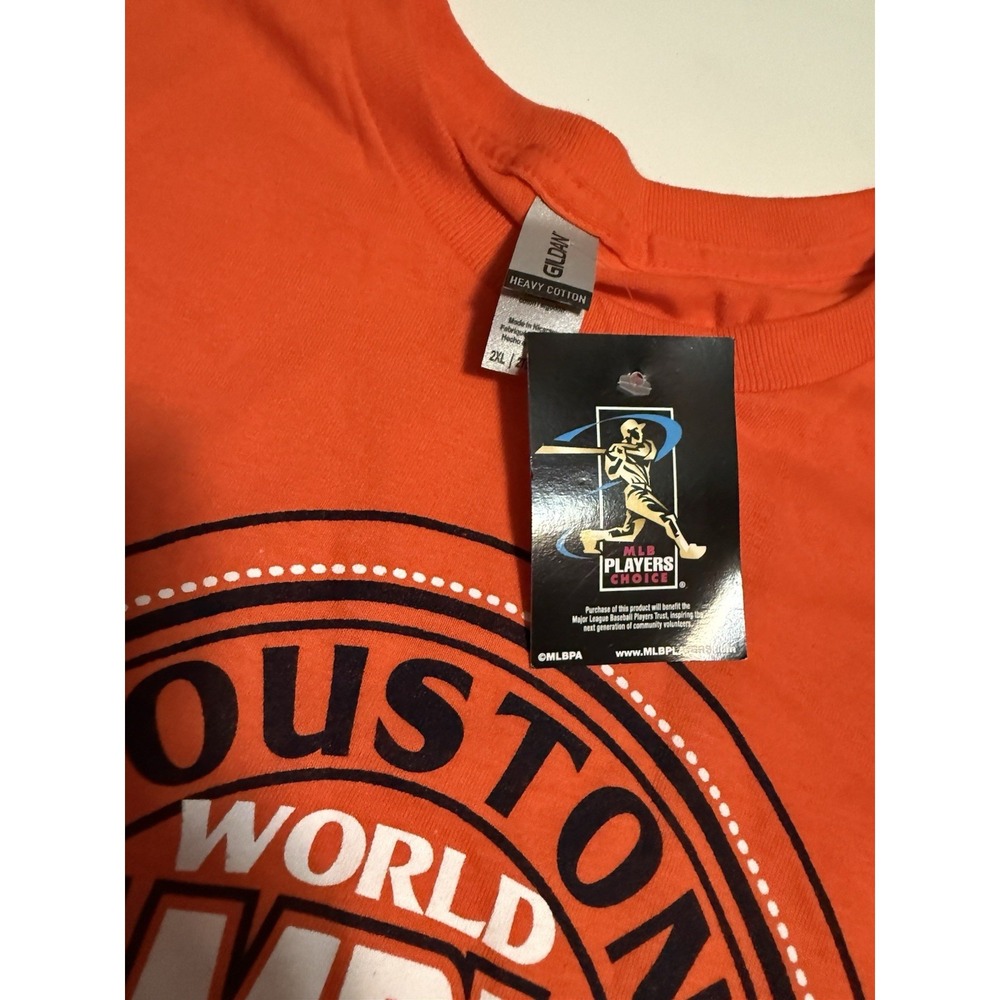 Gildan Houston Astros Jose Altuve 2022 World Series Orange Shirt 2XL - Picture 3 of 4
